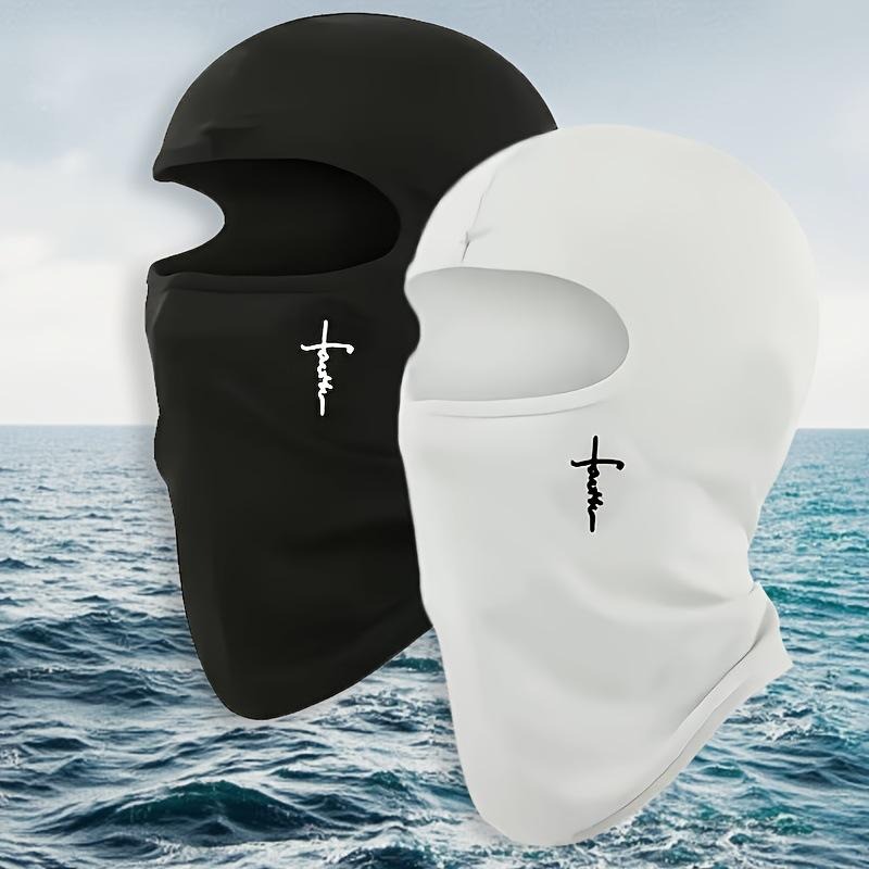 Running Gear Cool - Zomer UV Shield Cross Embroidery Balaclava